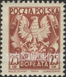 FindYourStampsValue: POSTAGE DUE - Polish Eagle
