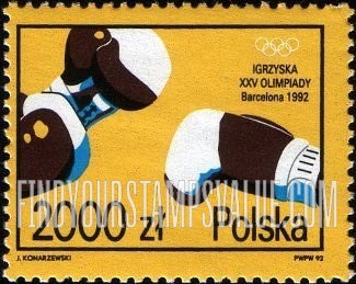 FindYourStampsValue: Olympics Type of 1992: Boxing