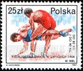 FindYourStampsValue: Success of Polish Athletes at World Championship Events: Wrestling, Hungary