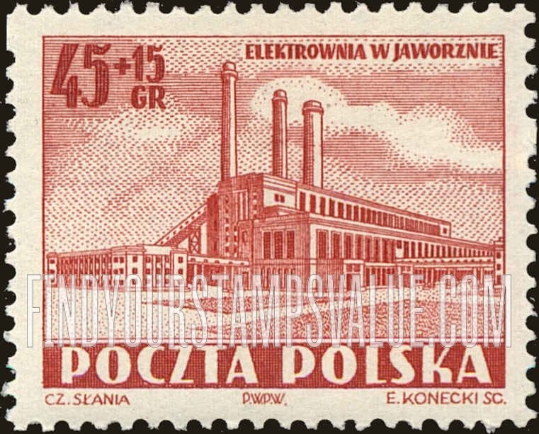 FindYourStampsValue: SEMI-POSTAL - Power Plant Type of Regular Issue: Power Plant Jaworzno