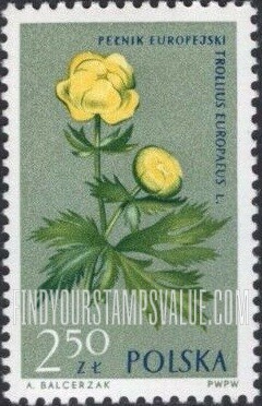 FindYourStampsValue: Flowers: Globeflower