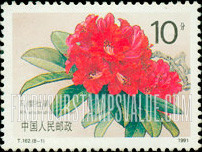 FindYourStampsValue: Rhododendrons: Delavay - 杜鹃花: 马缨杜鹃