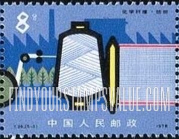 FindYourStampsValue: Chemical fiber industry: Weaving - 化学纤维: 纺织