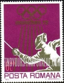 FindYourStampsValue: Olympic Rings and Fencing