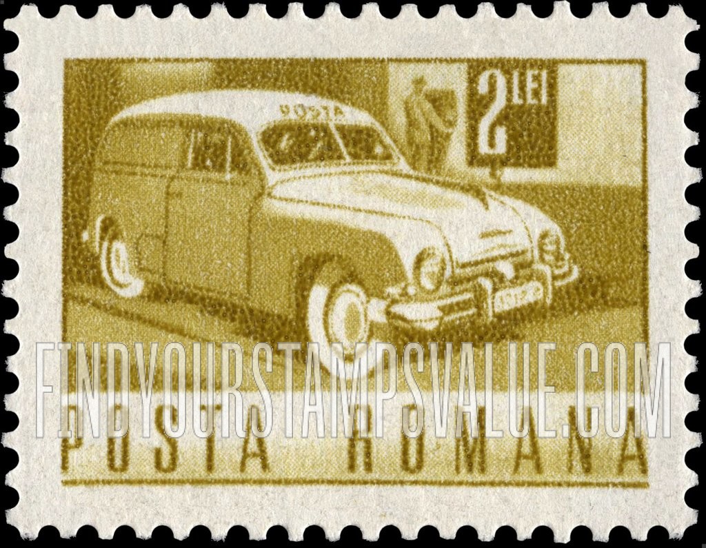 FindYourStampsValue: Mail truck: Type of Regular Issue