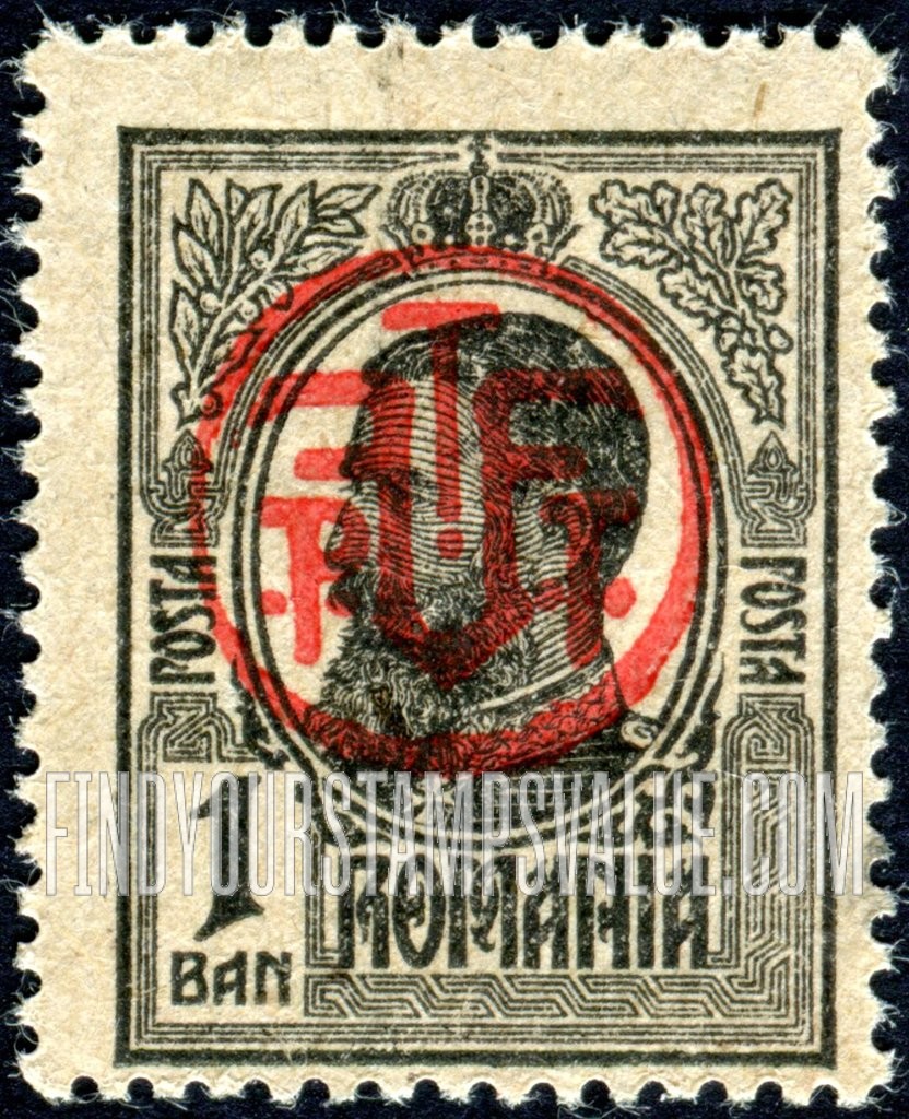 FindYourStampsValue: King Carol I: Overprinted in Red