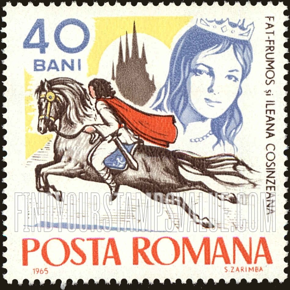 FindYourStampsValue: Fairy Tales: Fat-Frumos on horseback and Ileana Cosinzeana