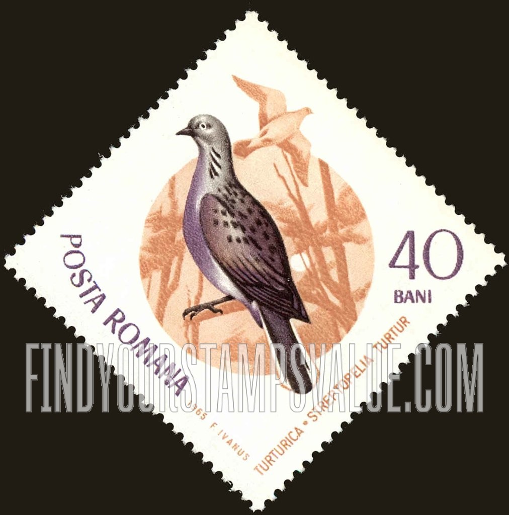 FindYourStampsValue: Birds: Turtle dove