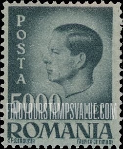 FindYourStampsValue: King Michael: Michael Types of 1945