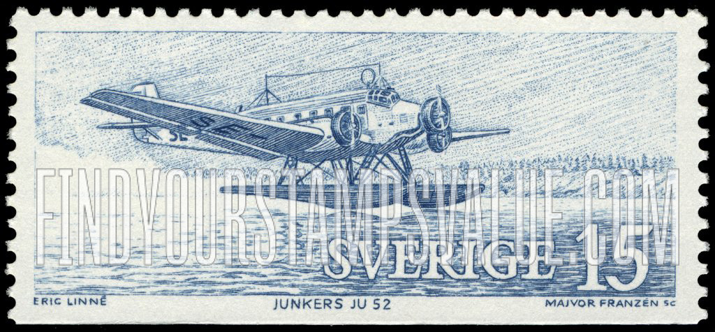 FindYourStampsValue: Historic Planes: Junkers JU52