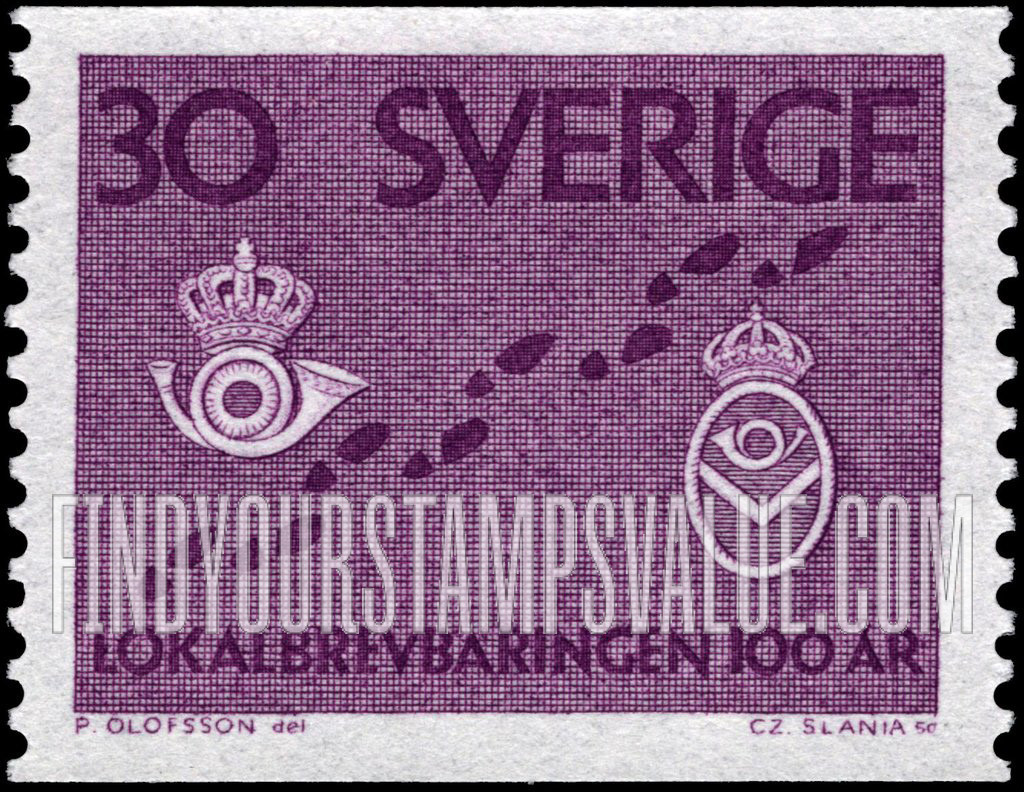 FindYourStampsValue: Footsteps and postmen’s badges