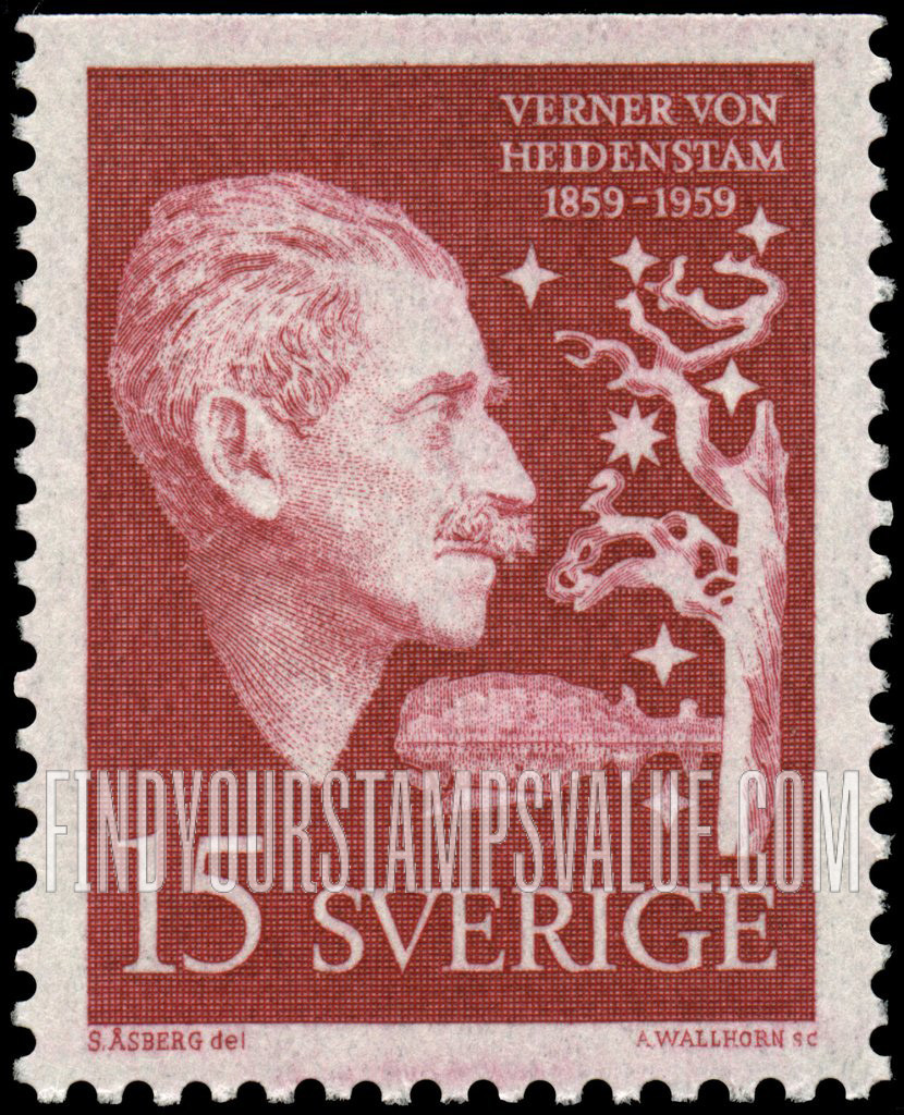 FindYourStampsValue: Verner von Heidenstam