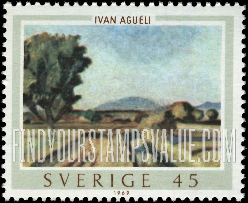FindYourStampsValue: Paintings by Ivan Agueli: Landscape
