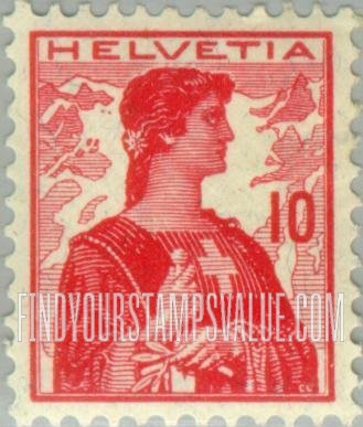 FindYourStampsValue: Federal Administration: Helvetia