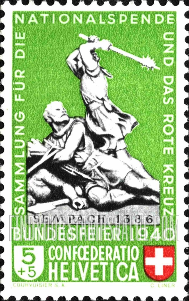 FindYourStampsValue: Semi-Postal: Sempach, 1386