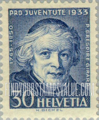 FindYourStampsValue: Semi-Postal: Jean Baptiste Girard (Le Père Grégoire)