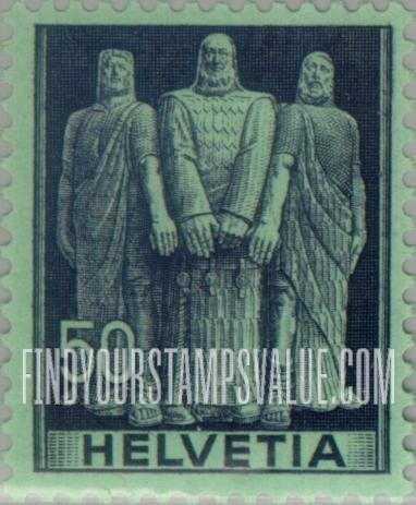 FindYourStampsValue: Federal Administration: “The Three Swiss”