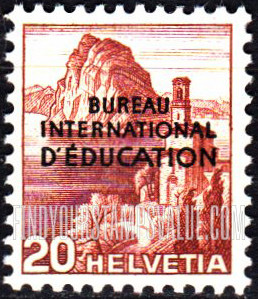 FindYourStampsValue: For The International Bureau of Education: Lake Lugano