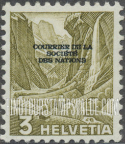 FindYourStampsValue: For The League of Nations: Staubbach Falls