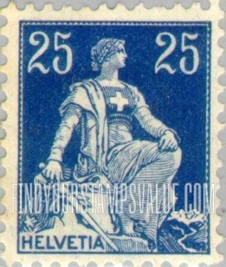 FindYourStampsValue: Federal Administration: Helvetia