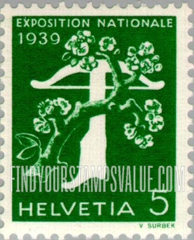 FindYourStampsValue: Federal Administration: Tree and Crossbow