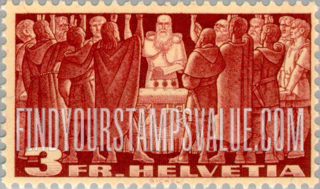 FindYourStampsValue: Federal Administration: First Federal Pact, 1291