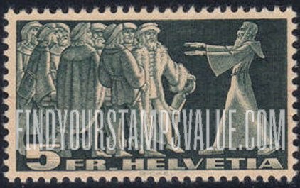 FindYourStampsValue: Federal Administration: Diet of Stans, 1481