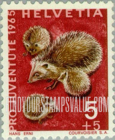 FindYourStampsValue: Semi-Postal: Hedgehogs