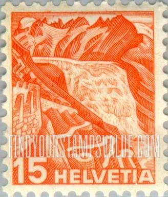 FindYourStampsValue: Federal Administration: Rhone Glacier