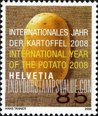 FindYourStampsValue: Federal Administration: International Year of the Potato