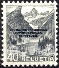 FindYourStampsValue: For The International Labor Bureau: Alpine Lake of Säntis