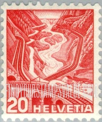 FindYourStampsValue: Federal Administration: St. Gotthard Railroad