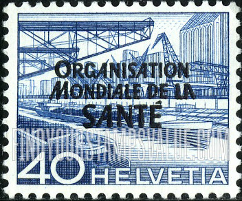 FindYourStampsValue: For The World Health Organization: Harbor of the Rhine