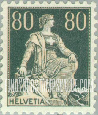 FindYourStampsValue: Federal Administration: Helvetia