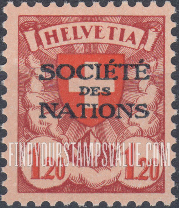 FindYourStampsValue: For The League of Nations: Coat of Arms