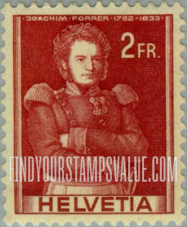 FindYourStampsValue: Federal Administration: Joachim Forrer