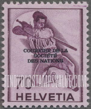 FindYourStampsValue: For The League of Nations: Fighting Soldier