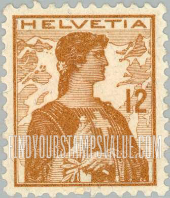 FindYourStampsValue: Federal Administration: Helvetia
