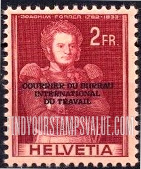 FindYourStampsValue: For The International Labor Bureau: Joachim Forrer