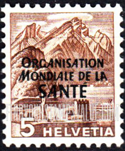 FindYourStampsValue: For The World Health Organization: Mt. Pilatus