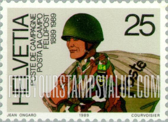 FindYourStampsValue: Federal Administration, Military Post, Centenary: Army postman