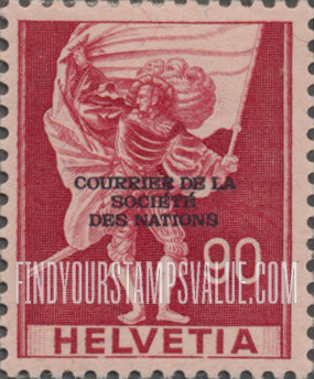 FindYourStampsValue: For The League of Nations: Standard Bearer