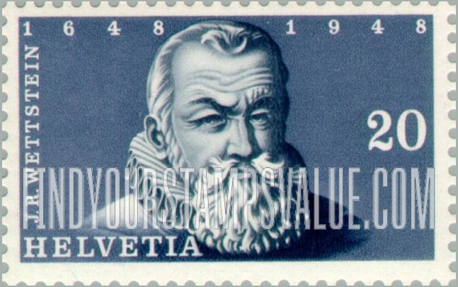 FindYourStampsValue: Semi-Postal: Johann R. Wettstein