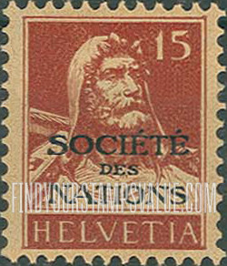 FindYourStampsValue: For The League of Nations: William Tell