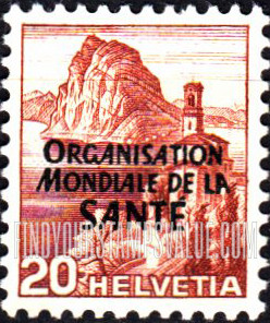 FindYourStampsValue: For The World Health Organization: Lake Lugano