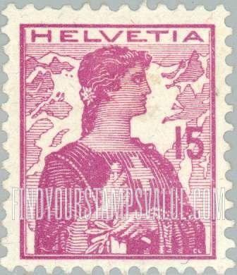 FindYourStampsValue: Federal Administration: Helvetia