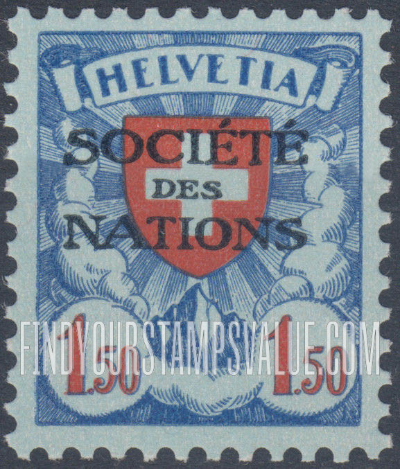FindYourStampsValue: For The League of Nations: Coat of Arms