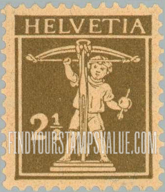 FindYourStampsValue: Federal Administration: William Tell's Son
