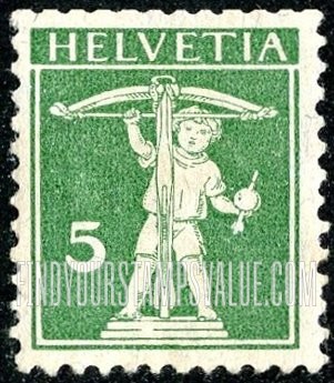 FindYourStampsValue: Federal Administration: William Tell's Son
