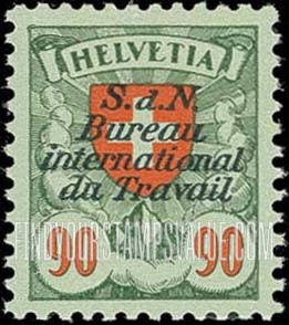 FindYourStampsValue: For The International Labor Bureau: Coat of Arms